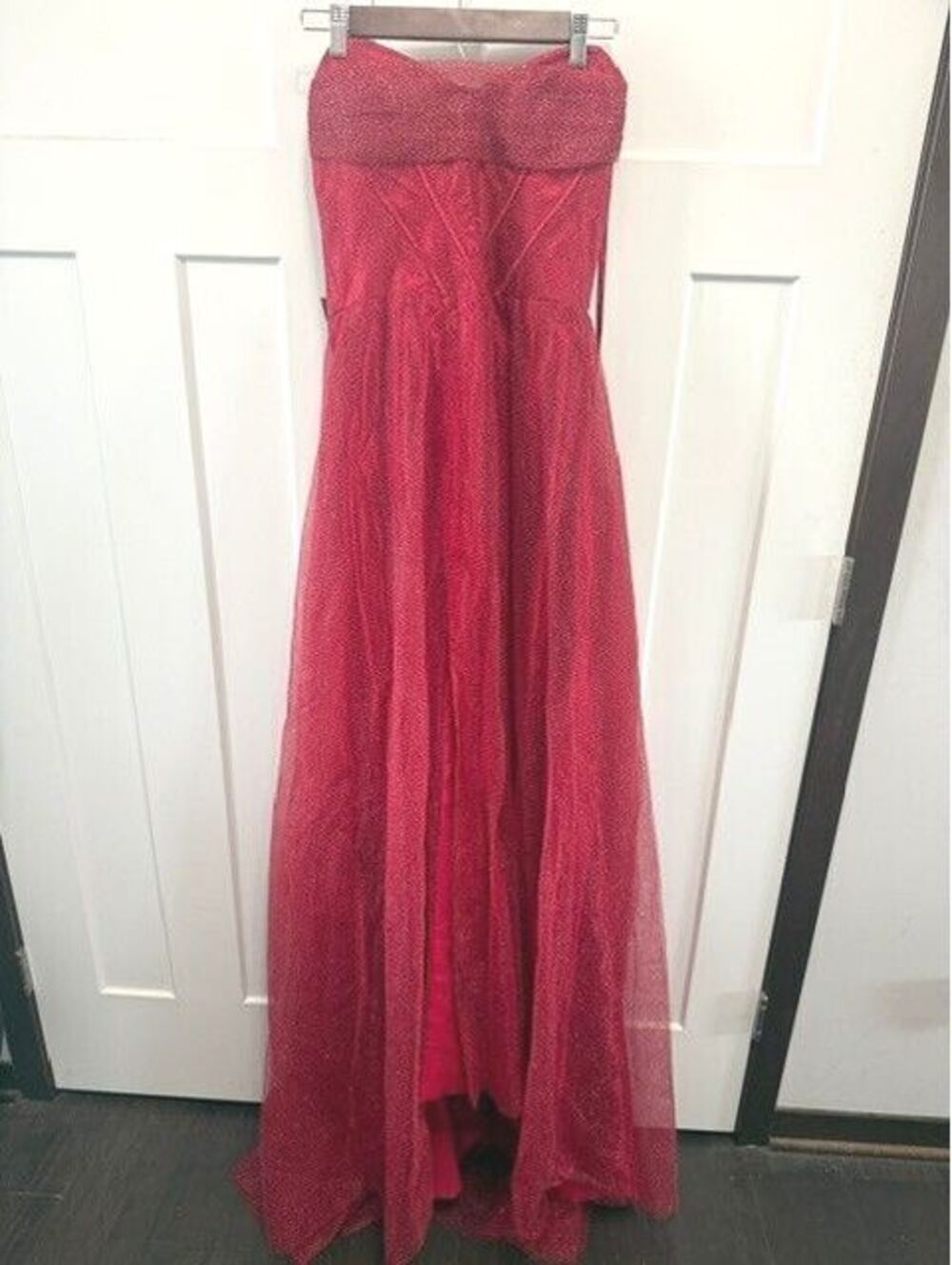 NWT Red sparkly maxi dress corset back size 4 Formal/Prom/Homecoming